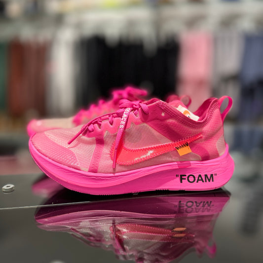 USED Nike Zoom Fly x Off-White Tulip Pink